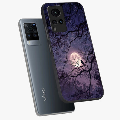 Whispering Moon Silence Glass Case displayed in angled mockup highlighting calm lunar design with dreamy night aesthetic.
