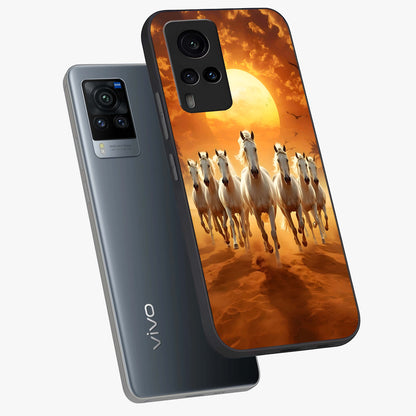 Wild Sunset Majesty Glass Case displayed in angled mockup highlighting vibrant sunset sky design with scenic aesthetic.