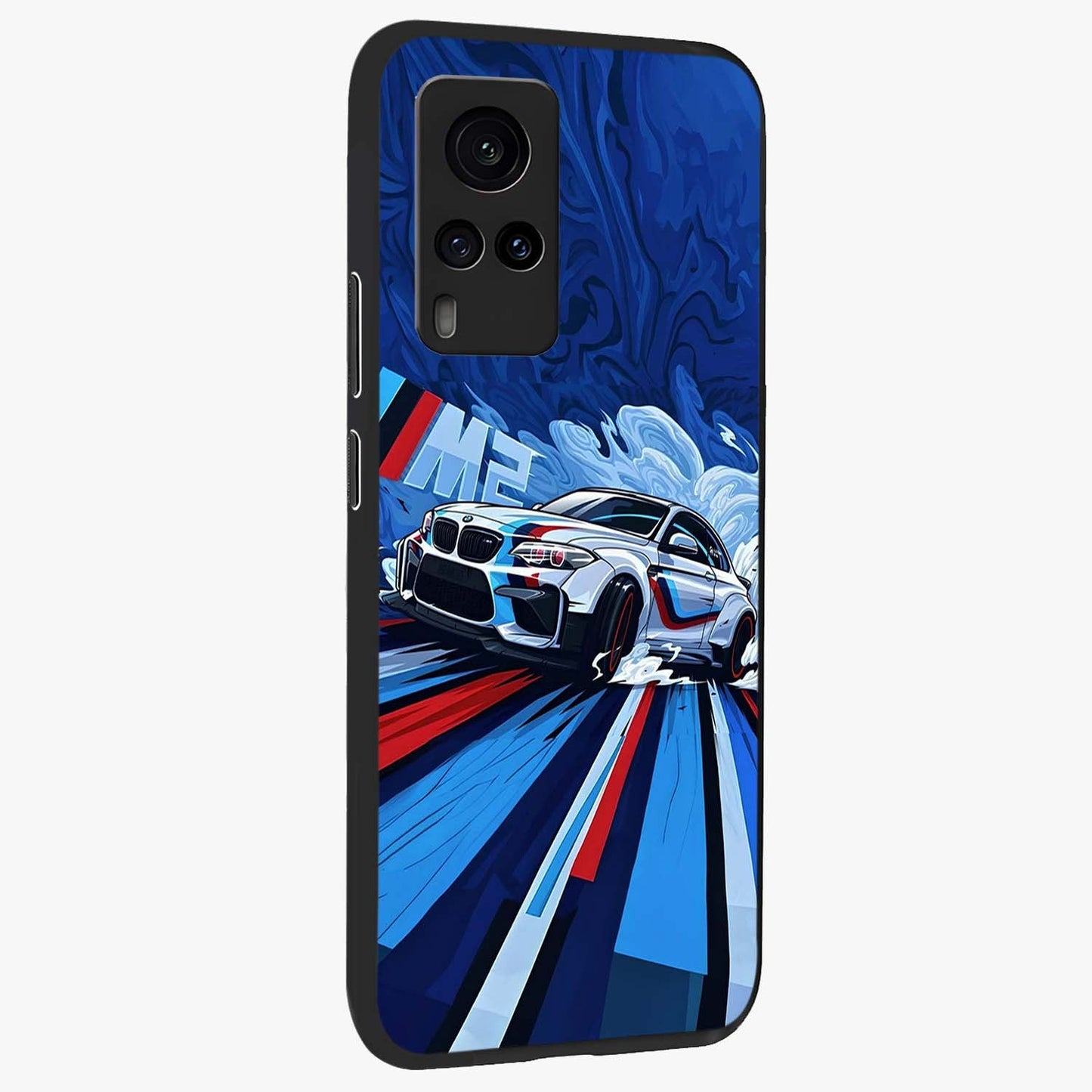 Drift Power Rush Glass Case upright view showcasing high speed racing artwork with bold automotive theme.