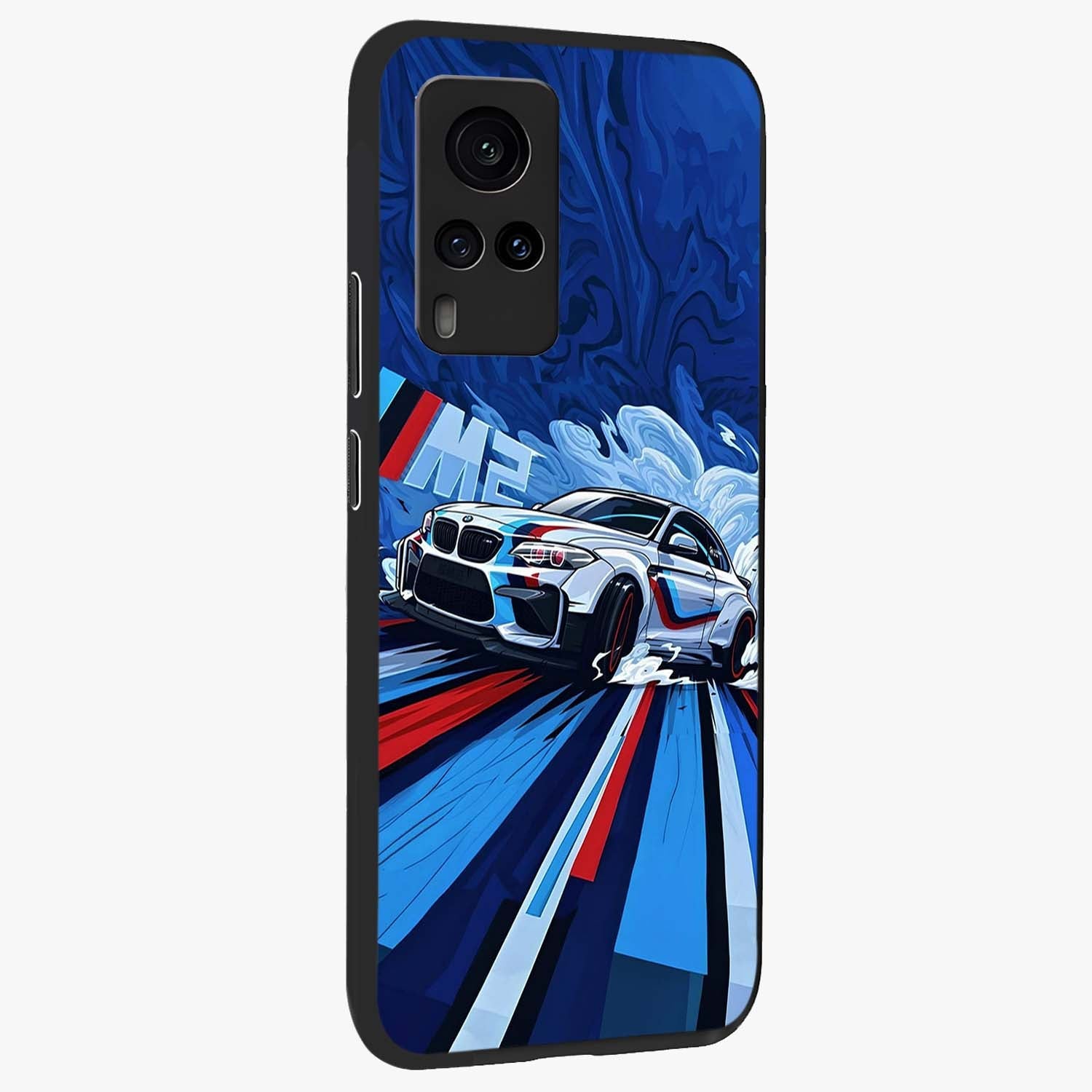 Drift Power Rush Glass Case upright view showcasing high speed racing artwork with bold automotive theme.