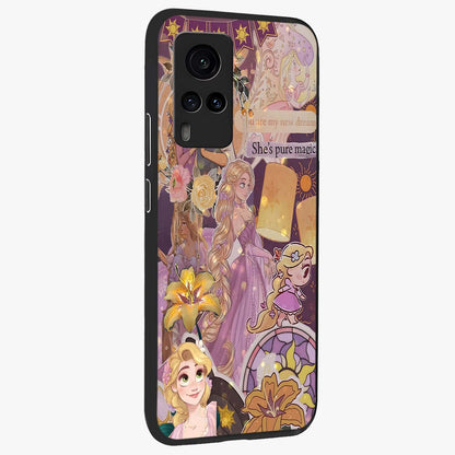 Magical Tangled Dream Glass Case upright view showcasing enchanting artistic artwork with dreamy fantasy theme.