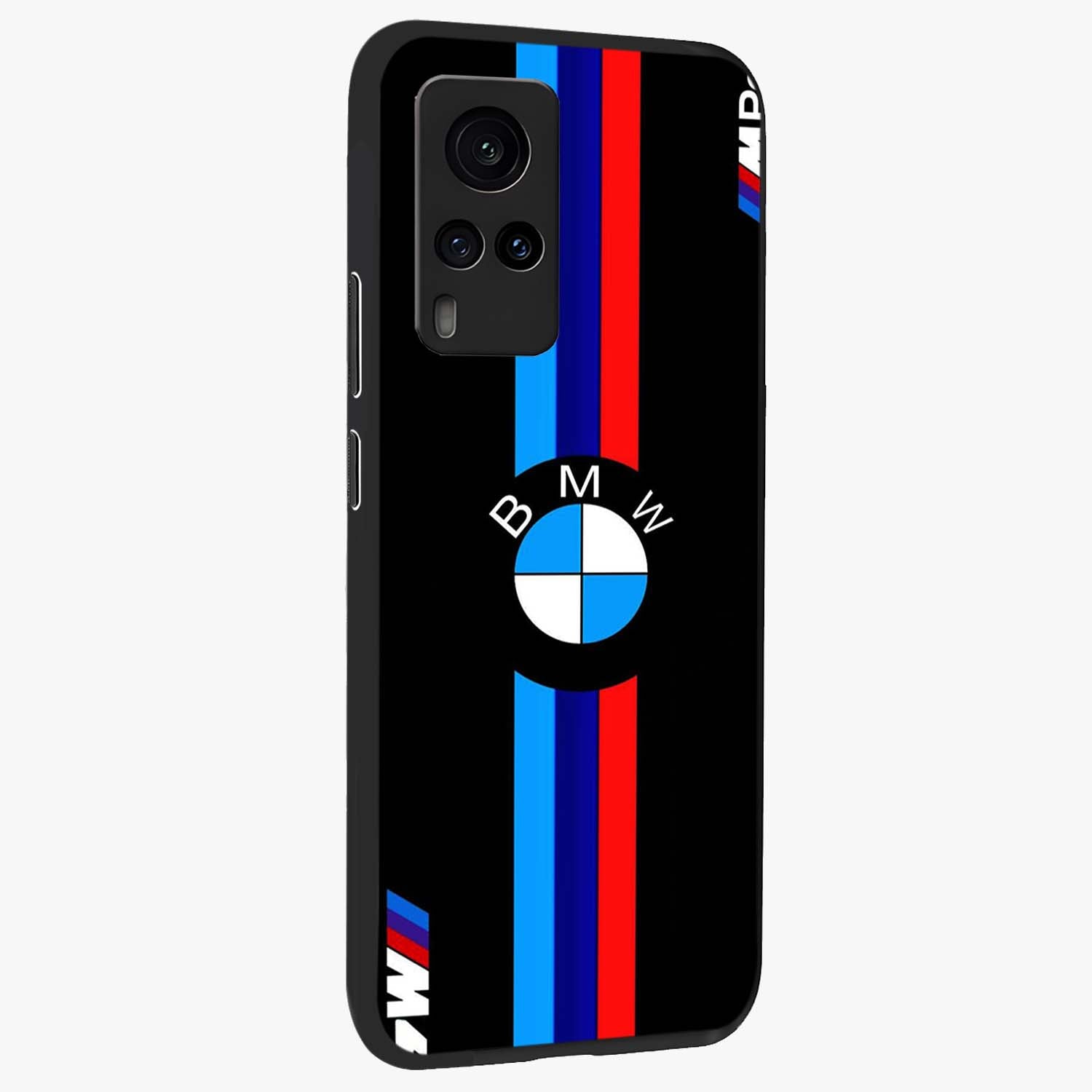 Turbo BMW Beast Glass Case upright view showcasing powerful car artwork with modern motorsport theme.