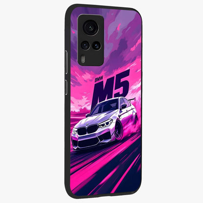 Velocity Drift Pulse Glass Case upright view showcasing powerful racing artwork with energetic motorsport theme.