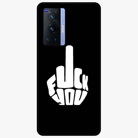 Rebel Mode On Glass Case showing flat back view with bold rebellious typography artwork and glossy glass finish.