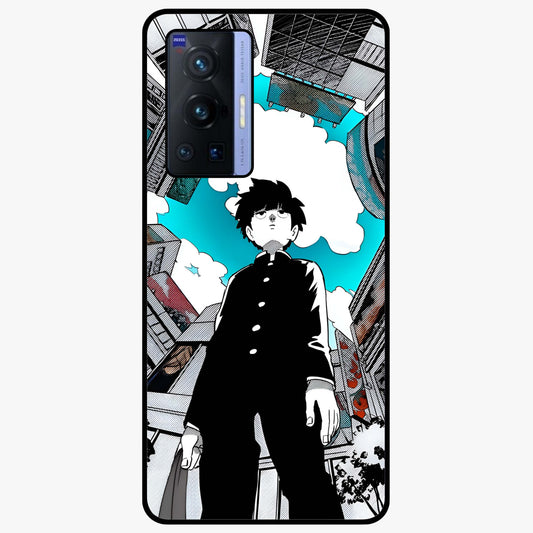 Silent Psychic Awakening Glass Case showing flat back view with mystical psychic themed artwork and glossy glass finish.