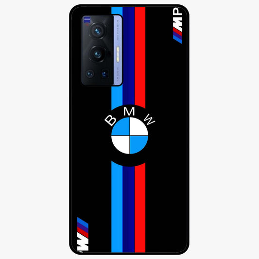Turbo BMW Beast Glass Case showing flat back view with high performance sports car artwork and glossy glass finish.