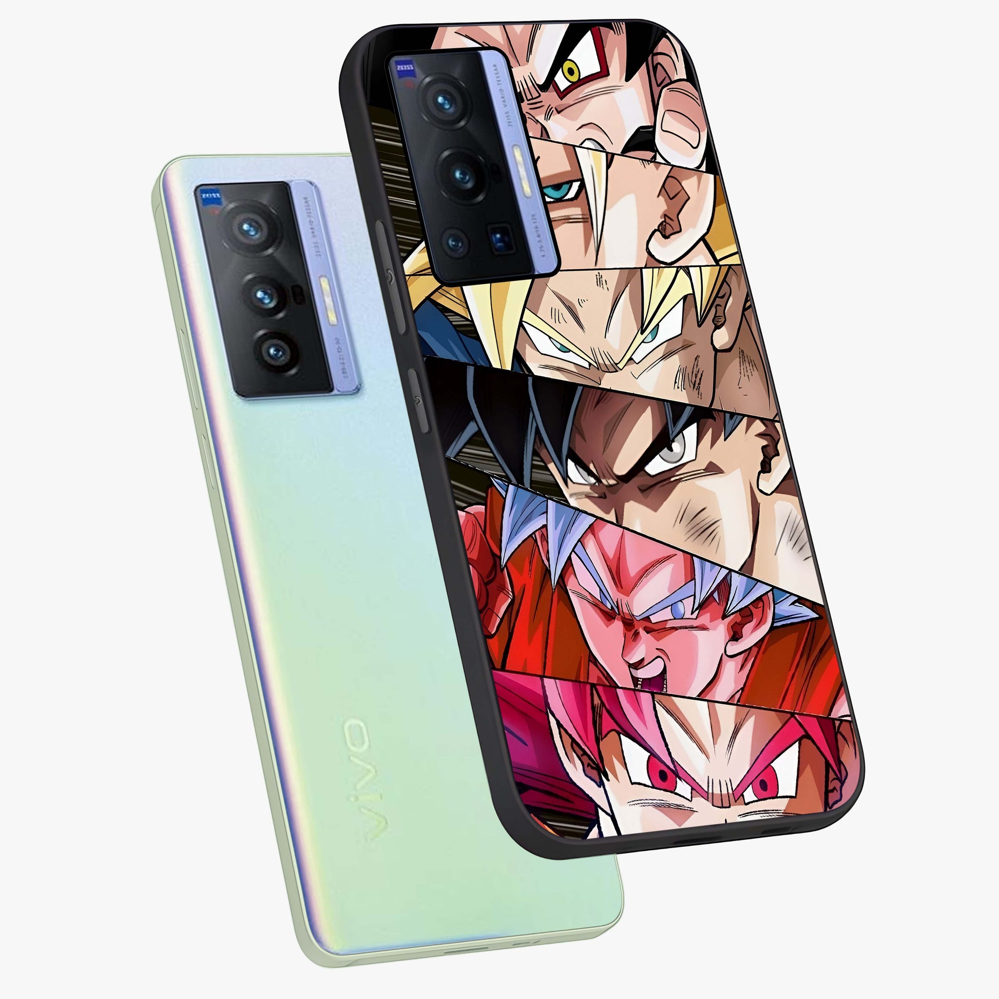 Anime Character Glass Case displayed in angled mockup highlighting colorful anime character illustration.