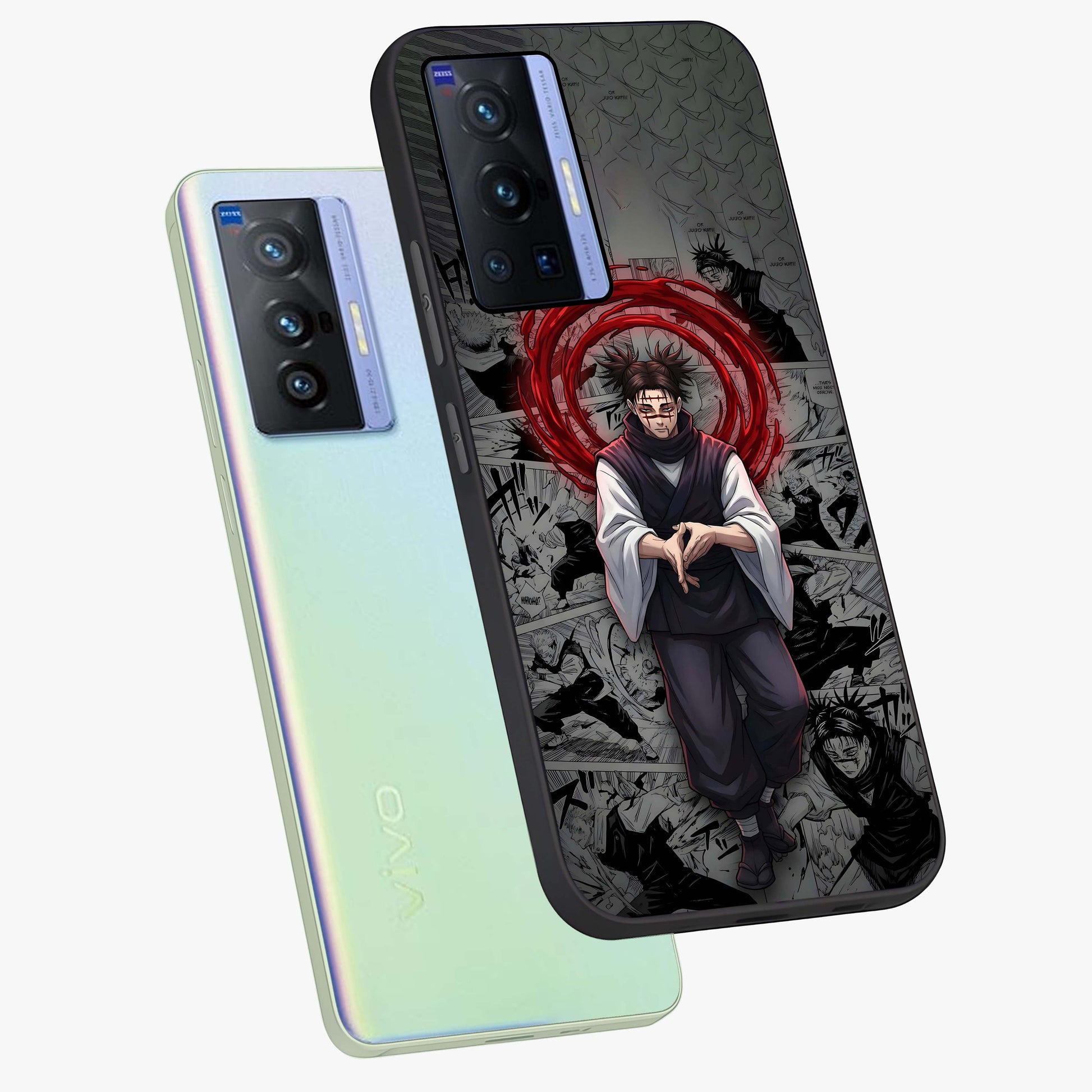 Cursed Ritual Ascension Glass Case displayed in angled mockup highlighting mystical ritual illustration with supernatural aesthetic.