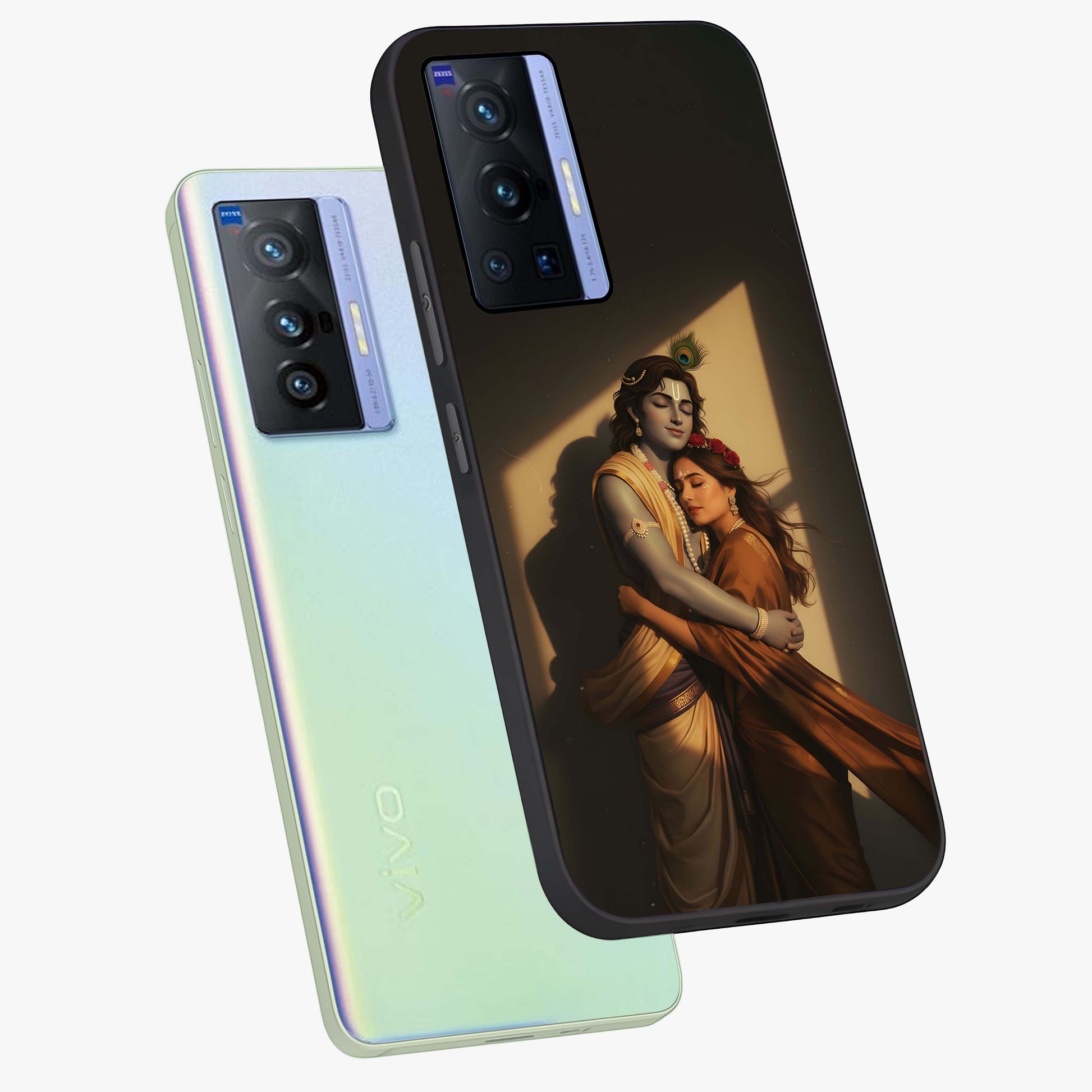 Divine Eternal Love Glass Case displayed in angled mockup highlighting elegant divine inspired design with peaceful aesthetic.