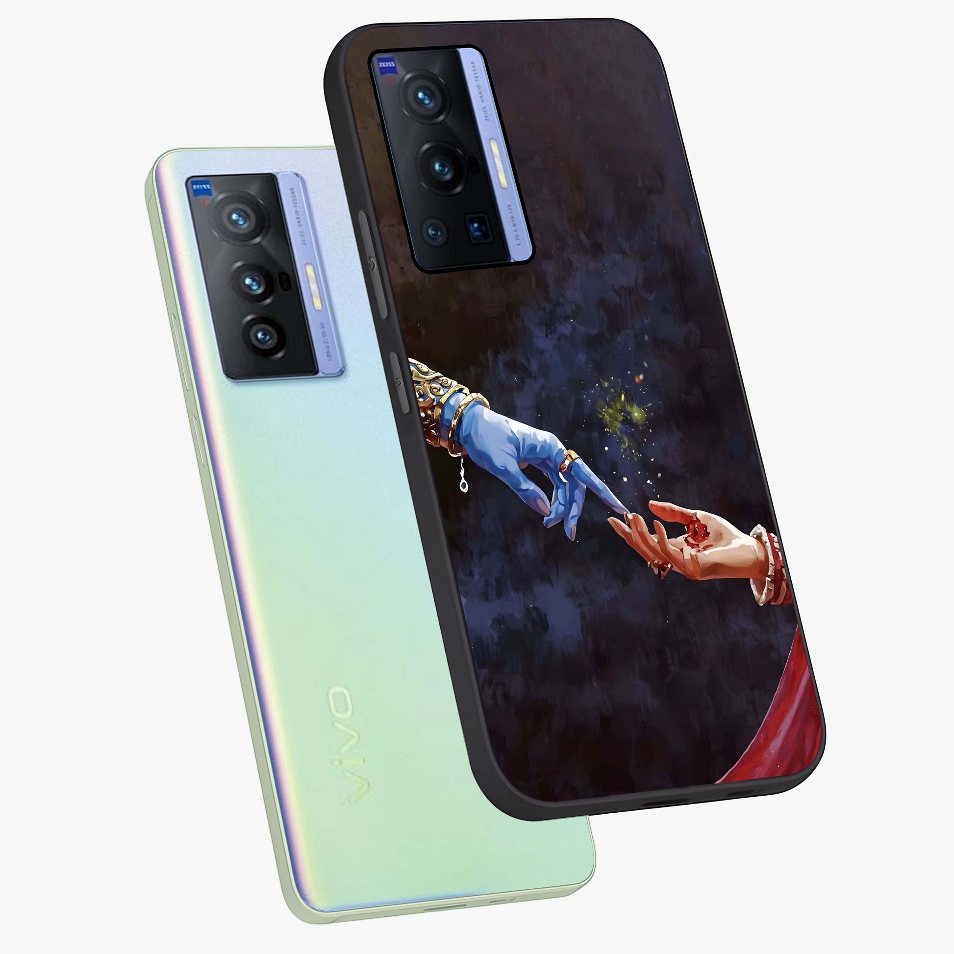 Divine Touch Eternal Glass Case displayed in angled mockup highlighting elegant divine inspired design with calm aesthetic style.