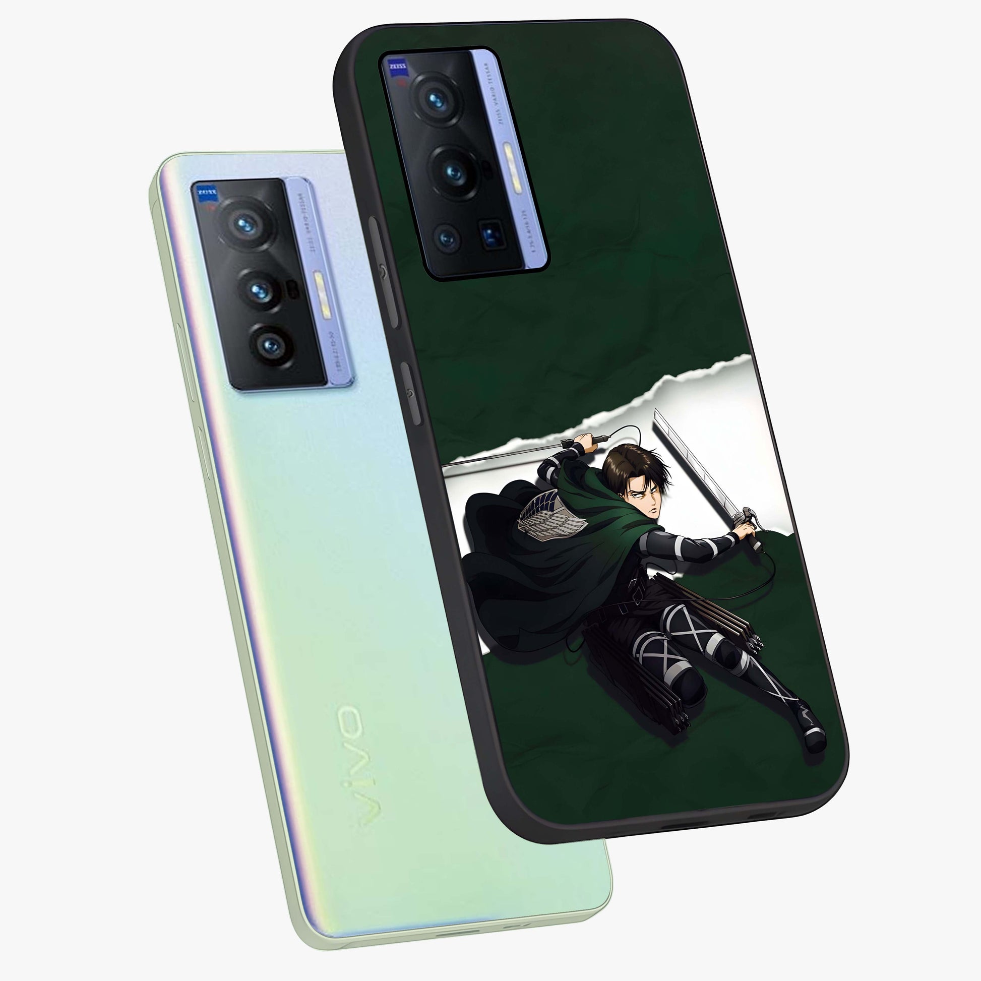 Emerald War Vanguard Glass Case displayed in angled mockup highlighting intense battle inspired design with emerald tone aesthetic.