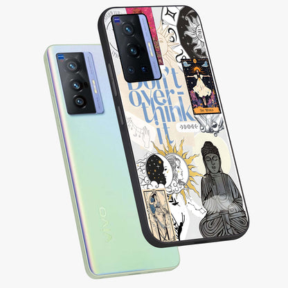 Ethereal Thoughts Glass Case displayed in angled mockup highlighting soft abstract design with calm ethereal aesthetic.