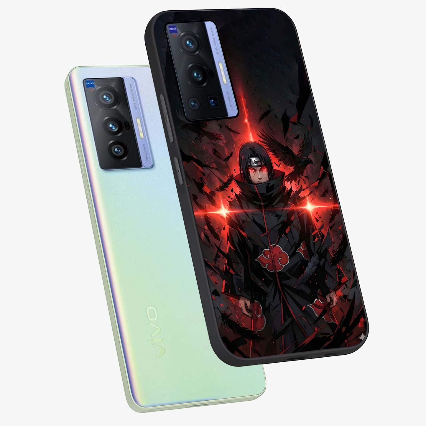 Focused Blade Discipline Glass Case displayed in angled mockup highlighting clean minimal text artwork with modern aesthetic style.