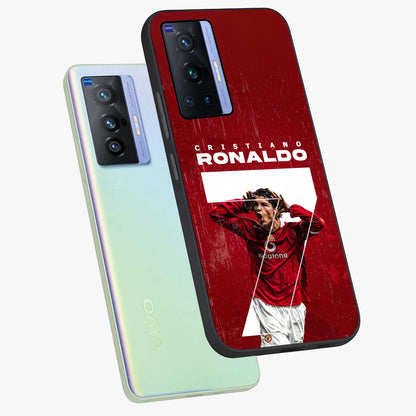 Goal Celebration Legacy Glass Case displayed in angled mockup highlighting energetic sports celebration design with bold athletic theme.