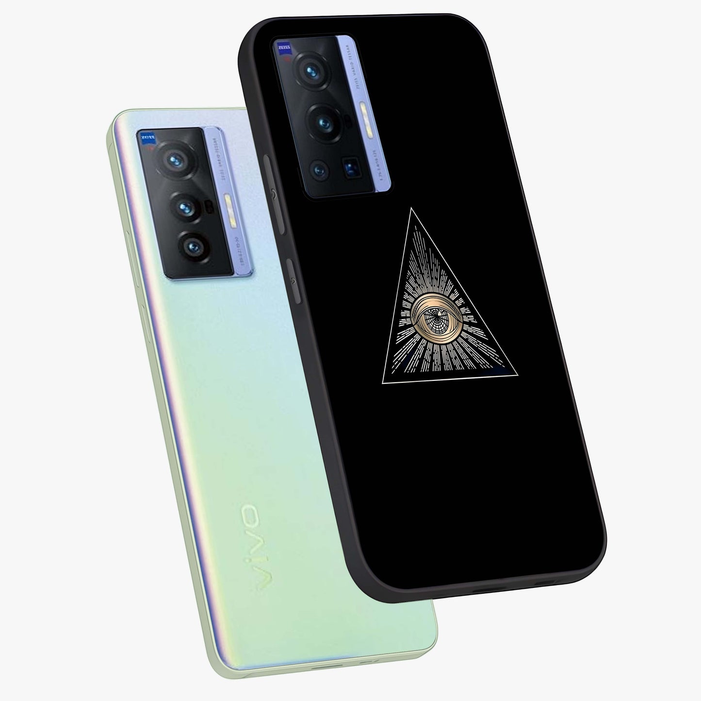 Illuminati Evil Glass Case displayed in angled mockup highlighting dark occult inspired design with bold aesthetic style.