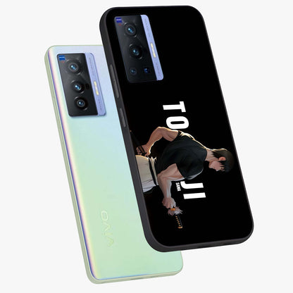 Midnight Blade Resolve Glass Case displayed in angled mockup highlighting powerful blade illustration with dramatic dark aesthetic.