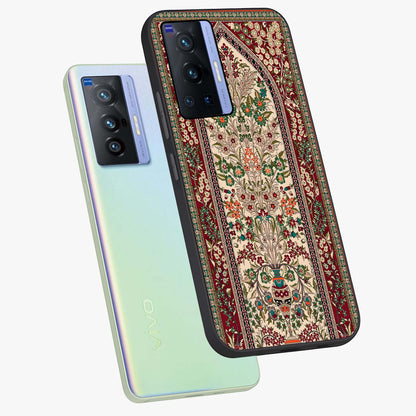 Persian Inspired Glass Case displayed in angled mockup highlighting intricate traditional design with elegant cultural aesthetic.