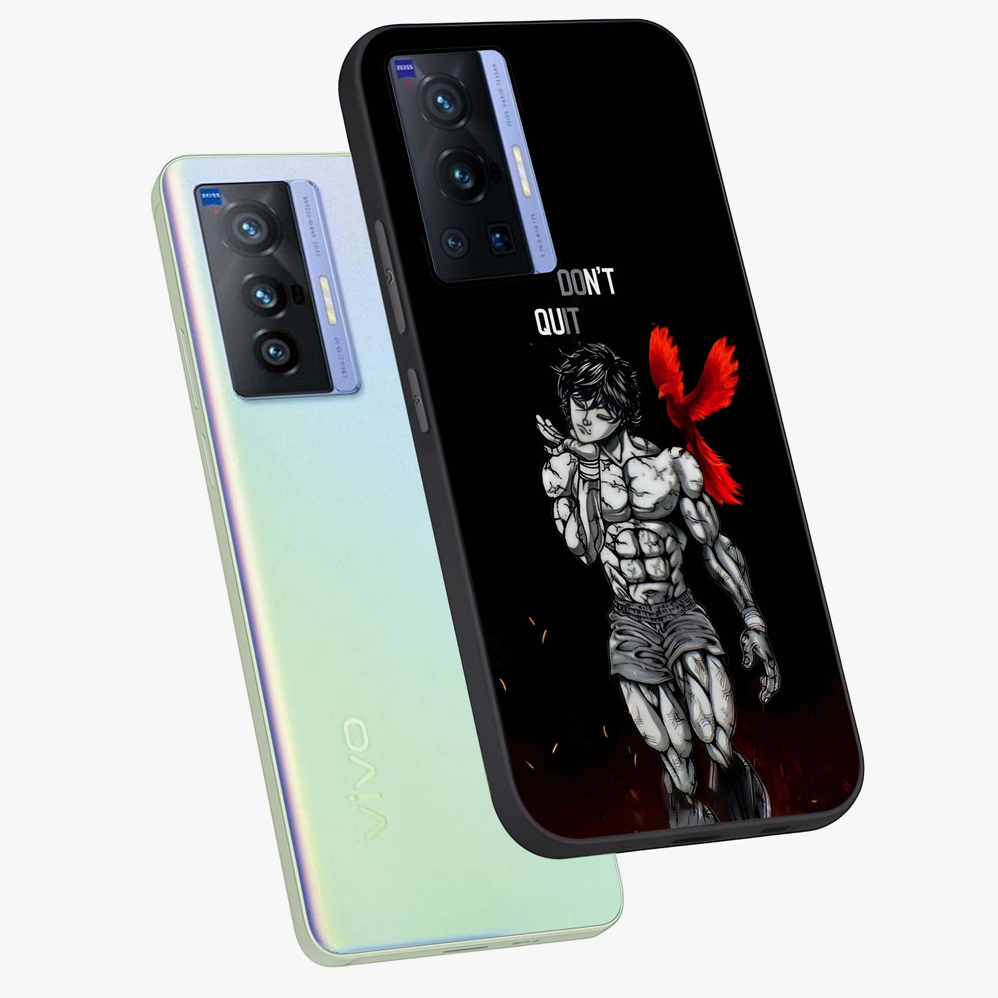 Rise Beyond Limits Glass Case displayed in angled mockup highlighting inspiring message design with modern aesthetic style.
