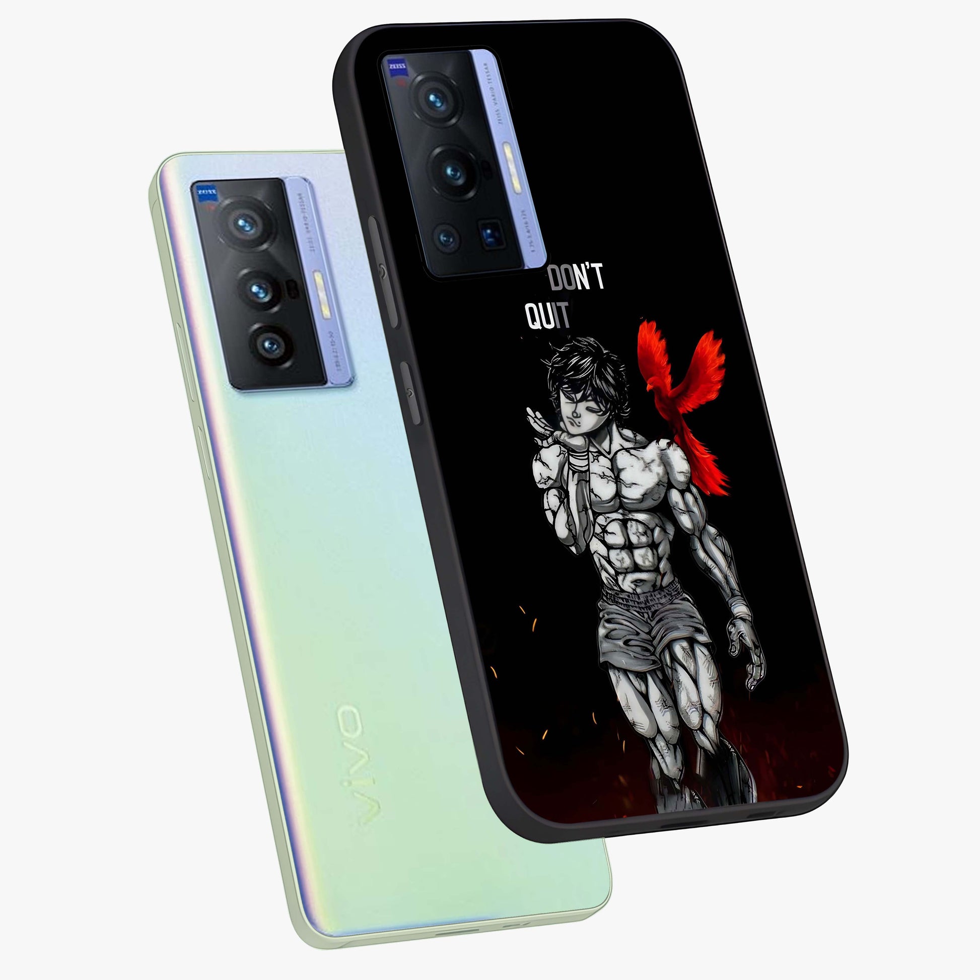 Rise Beyond Limits Glass Case displayed in angled mockup highlighting inspiring message design with modern aesthetic style.