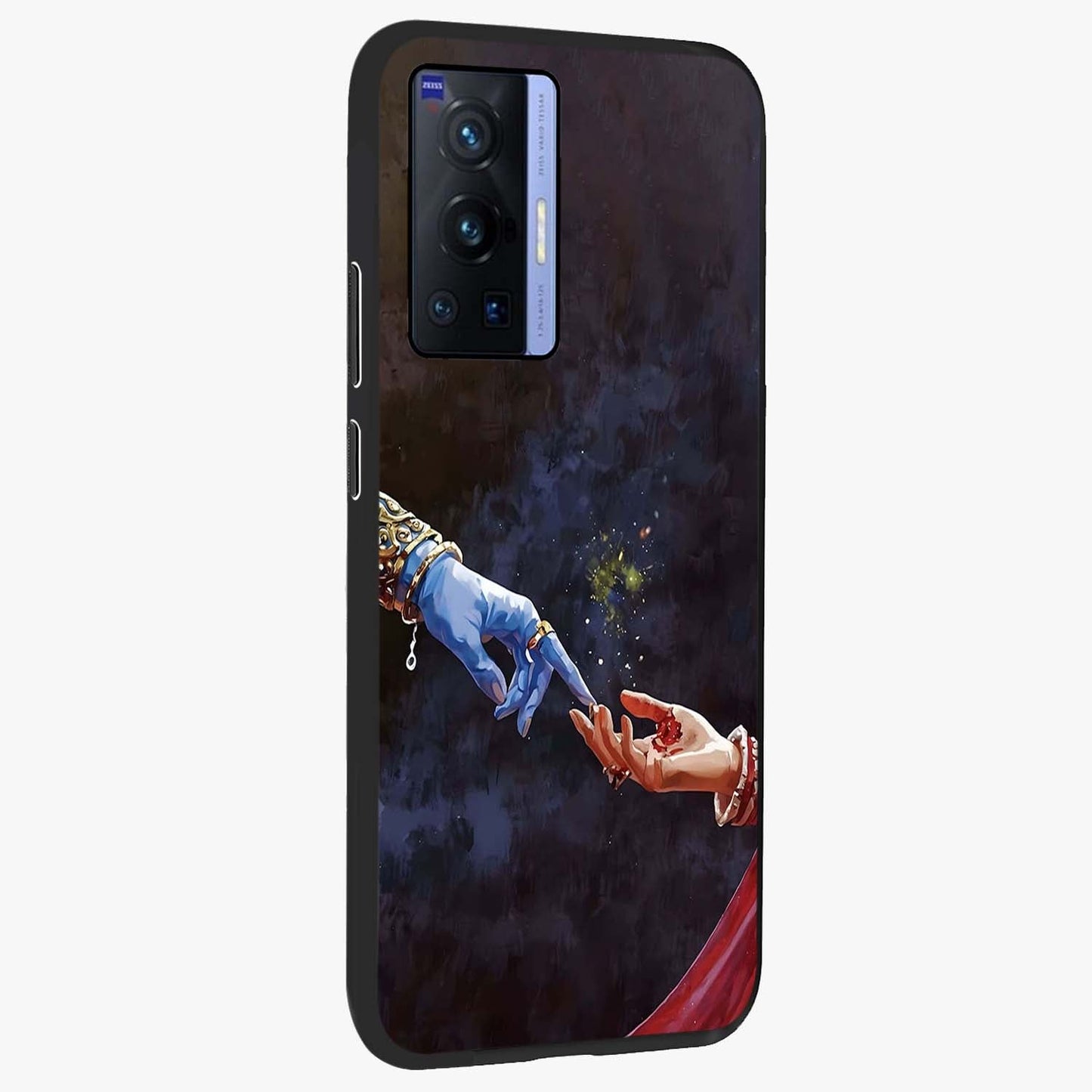 Divine Touch Eternal Glass Case upright view showcasing peaceful spiritual artwork with eternal divine theme.