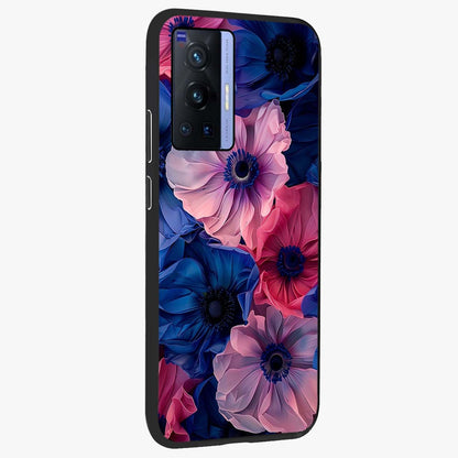 Flower Paper Art Pattern Glass Case upright view showcasing decorative paper floral artwork with creative craft style.