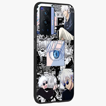 Infinity Sorcerer Chaos Glass Case upright view showcasing dramatic sorcerer artwork with chaotic mystical theme.