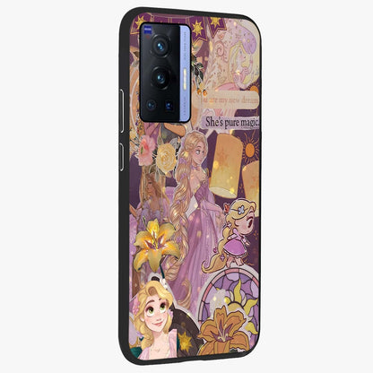 Magical Tangled Dream Glass Case upright view showcasing enchanting artistic artwork with dreamy fantasy theme.
