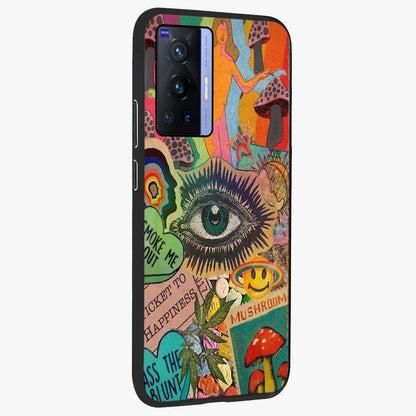Mystic Eye Wonderland Glass Case upright view showcasing symbolic eye artwork with mysterious fantasy theme.