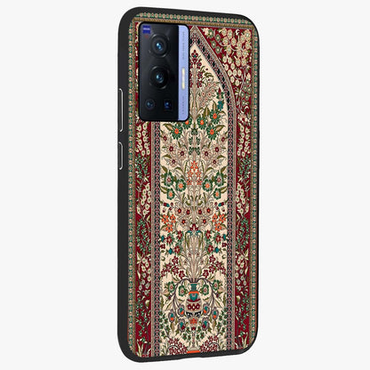 Persian Inspired Glass Case upright view showcasing decorative Persian artwork with rich heritage theme.