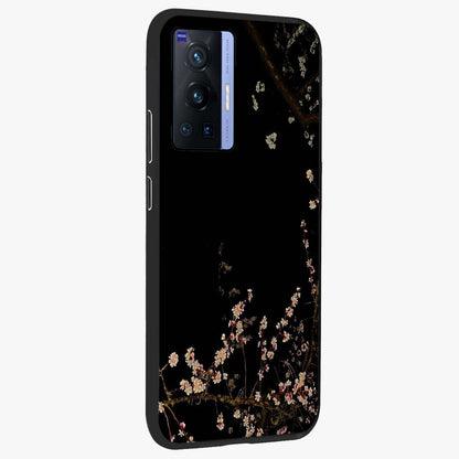 Petal Moon Light With Custom Name Glass Case upright view showcasing elegant floral moon artwork with personalized aesthetic.