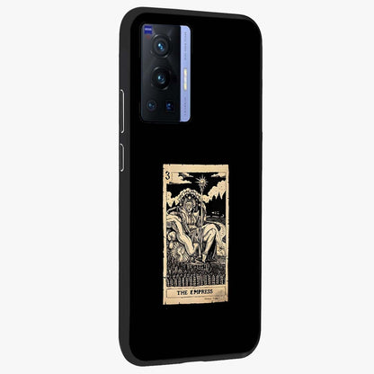 The Empress Glass Case upright view showcasing powerful empress themed artwork with luxurious artistic theme.