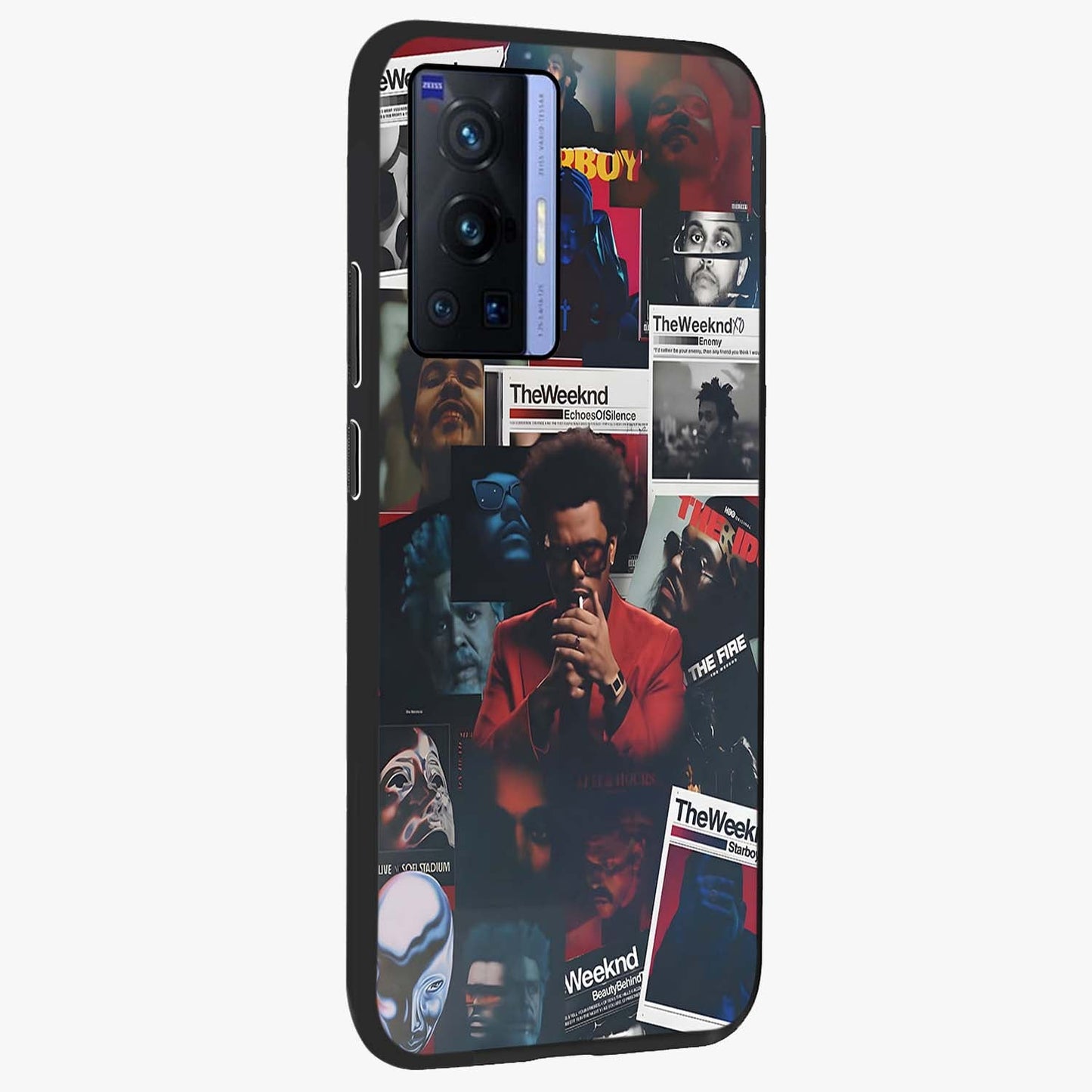 The Weeknd Glass Case upright view showcasing bold music themed artwork with contemporary artistic style.