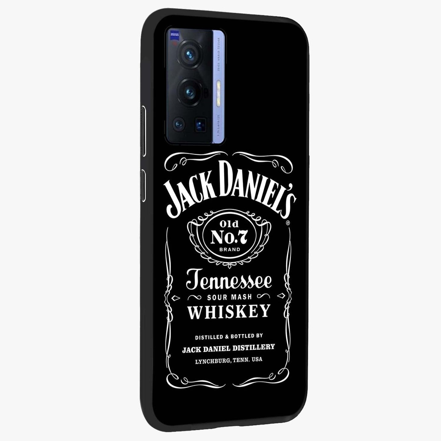Vintage Whiskey Heritage Glass Case upright view showcasing stylish vintage whiskey artwork with timeless bar culture theme.