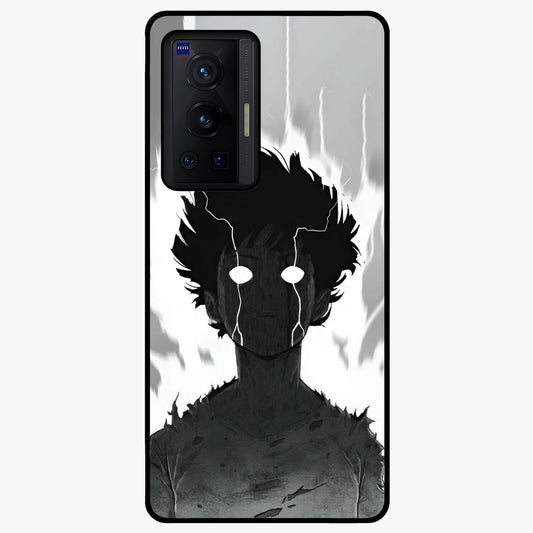 Awakened Inner Rage Glass Case showing flat back view with intense artistic artwork and glossy glass finish.