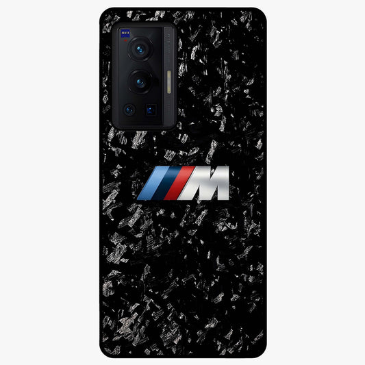 Carbon Speed Mark Glass Case showing flat back view with sporty carbon pattern artwork and glossy glass finish.