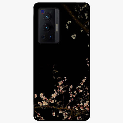 Petal Moon Light With Custom Name Glass Case showing flat back view with floral moonlight artwork and personalized name design.