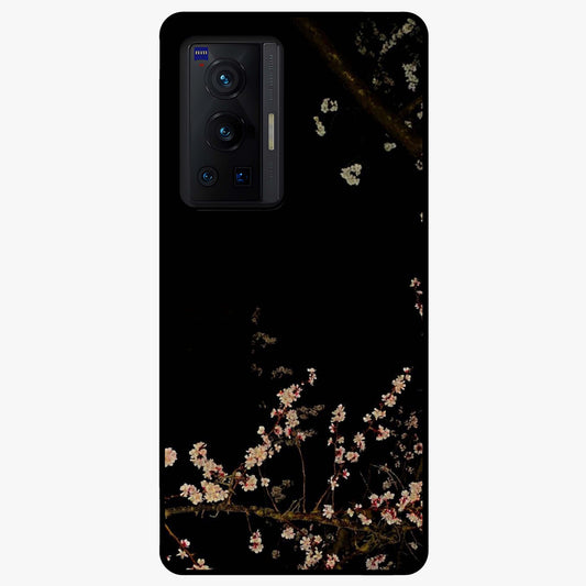 Petal Moon Light With Custom Name Glass Case showing flat back view with floral moonlight artwork and personalized name design.