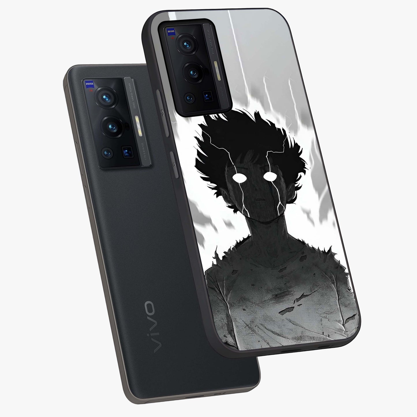 Awakened Inner Rage Glass Case displayed in angled mockup highlighting powerful graphic design and bold artistic theme.