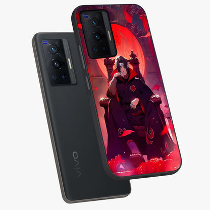 Blood Moon Sovereign Glass Case displayed in angled mockup highlighting dark celestial moon design and dramatic theme.