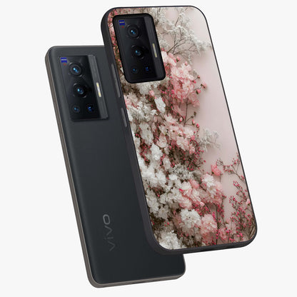 Blush Blossom Cloud Glass Case displayed in angled mockup highlighting soft cloud and blossom design with pastel aesthetic.