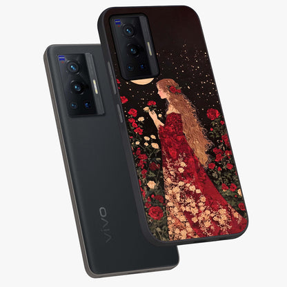 Crimson Dreams Glass Case displayed in angled mockup highlighting soft crimson aesthetic design with artistic theme.