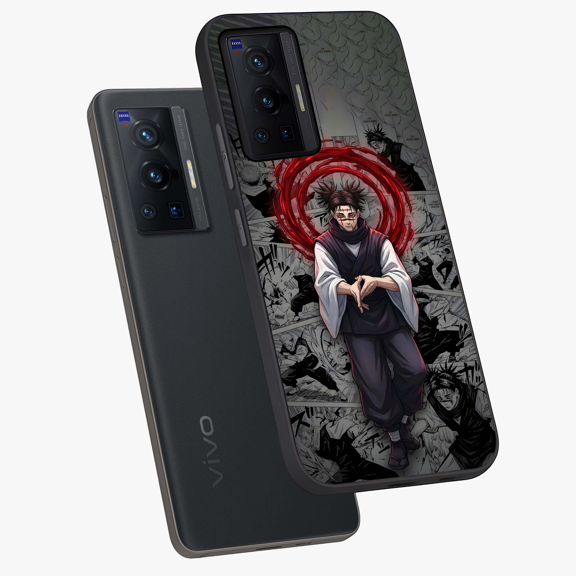 Cursed Ritual Ascension Glass Case displayed in angled mockup highlighting mystical ritual illustration with supernatural aesthetic.