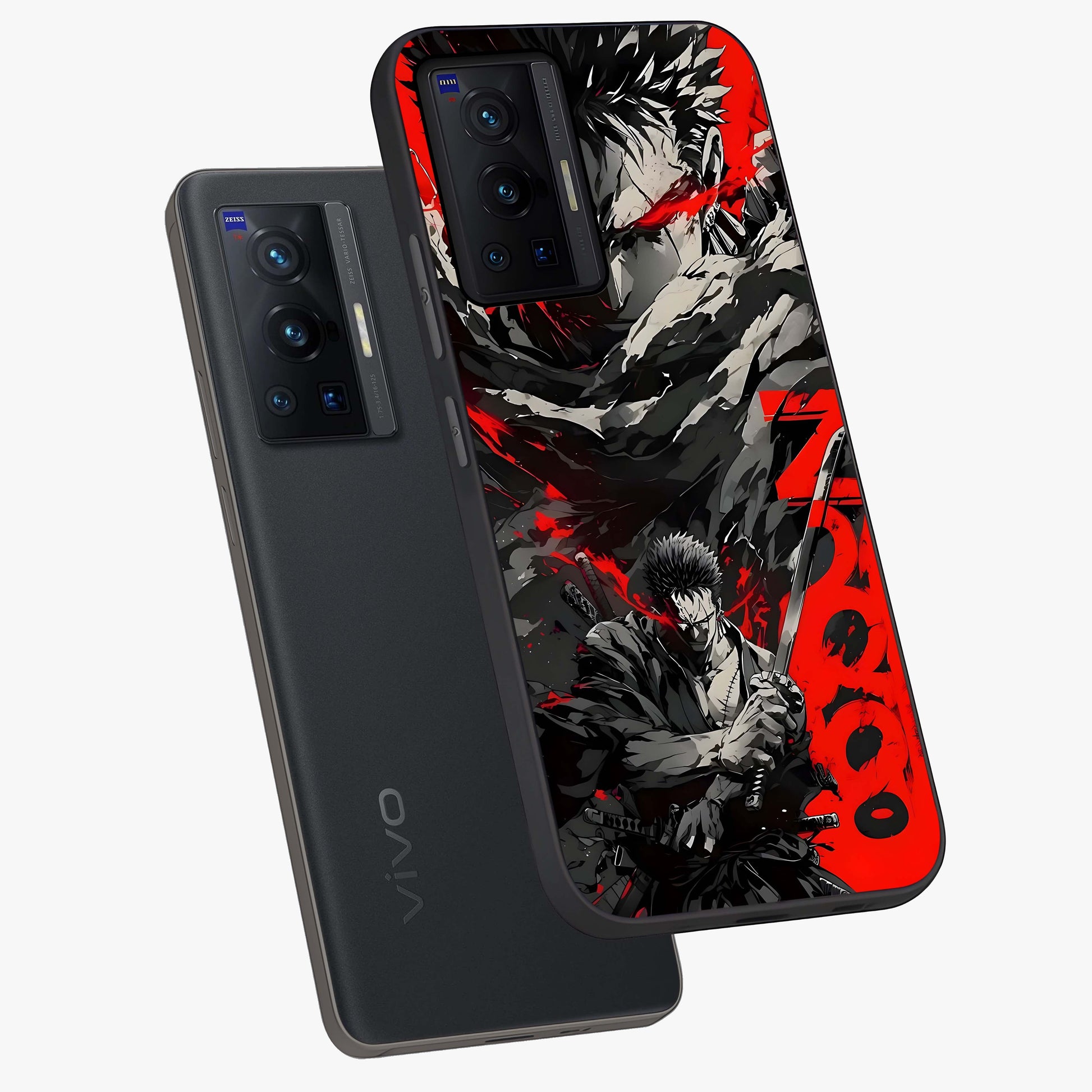 Demon Sword Resolve Glass Case displayed in angled mockup highlighting powerful demon sword illustration with dark fantasy aesthetic.