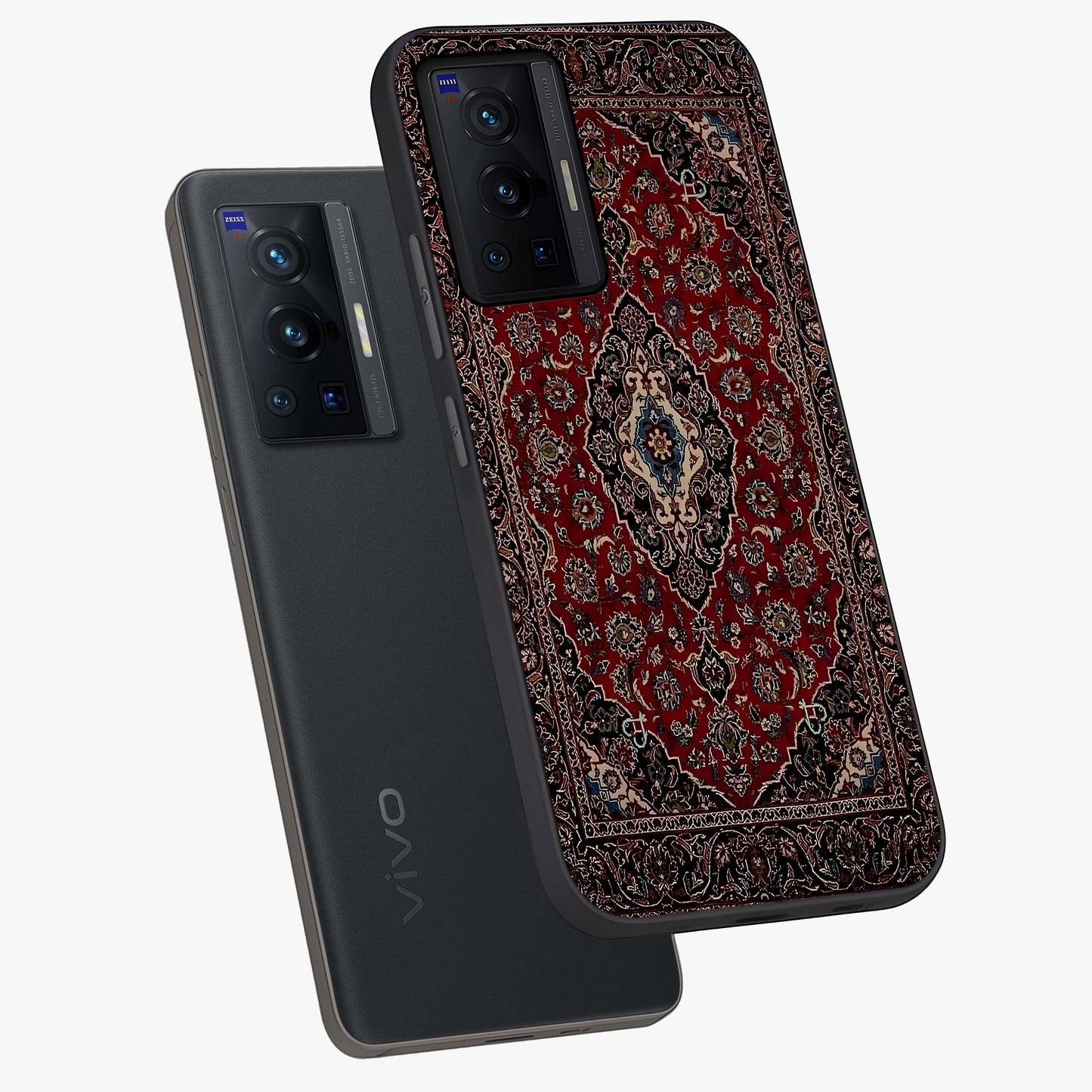 Heritage Carpet Royale Glass Case displayed in angled mockup highlighting intricate royal carpet design with heritage aesthetic.