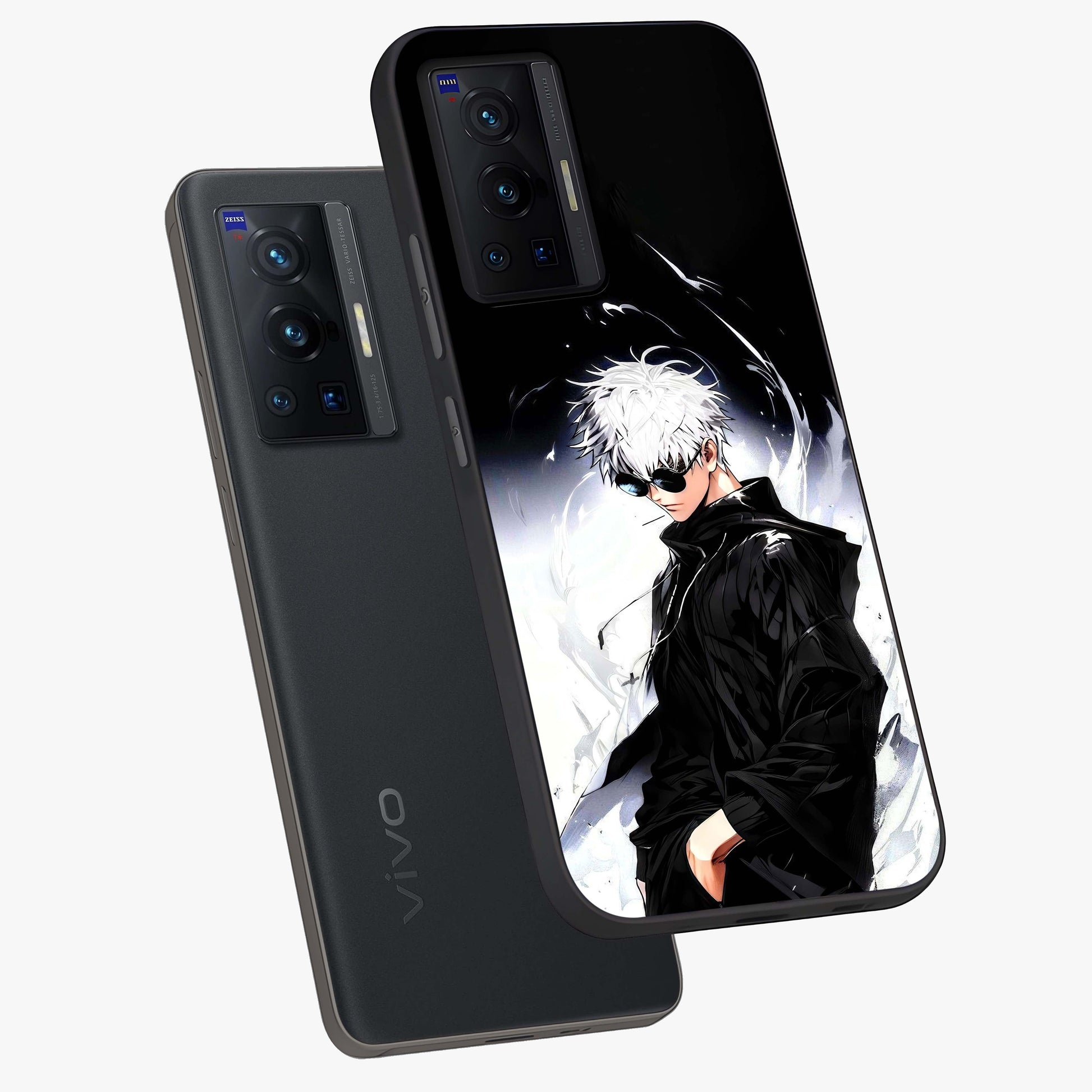 Limitless Shadow King Glass Case displayed in angled mockup highlighting dramatic dark hero design with intense aesthetic.