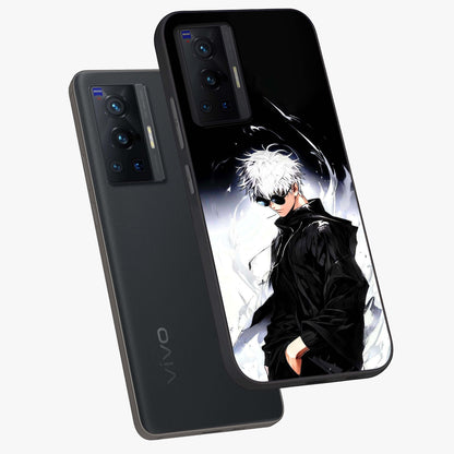 Limitless Shadow King Glass Case displayed in angled mockup highlighting dramatic dark hero design with intense aesthetic.