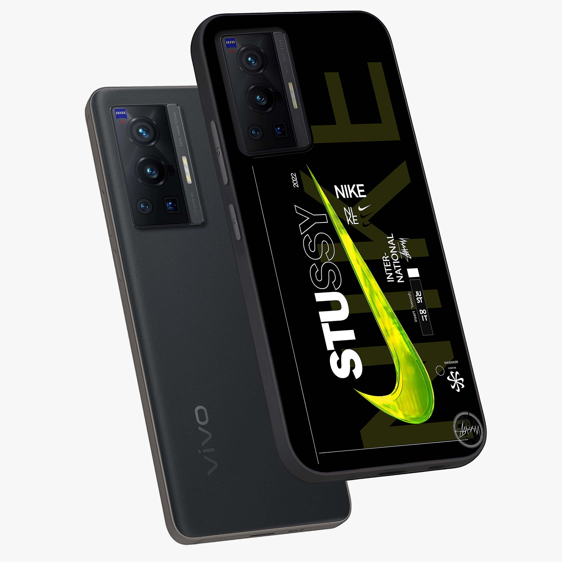 Neon Street Edition Glass Case displayed in angled mockup highlighting vibrant urban design with bold street aesthetic.