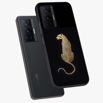 Regal Leopard Glass Case displayed in angled mockup highlighting powerful animal illustration with stylish wild aesthetic.