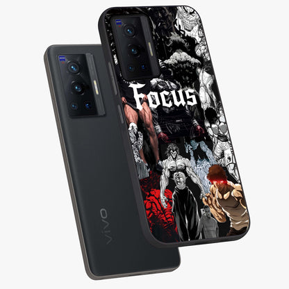 Relentless Power Focus Glass Case displayed in angled mockup highlighting bold statement design with modern aesthetic style.