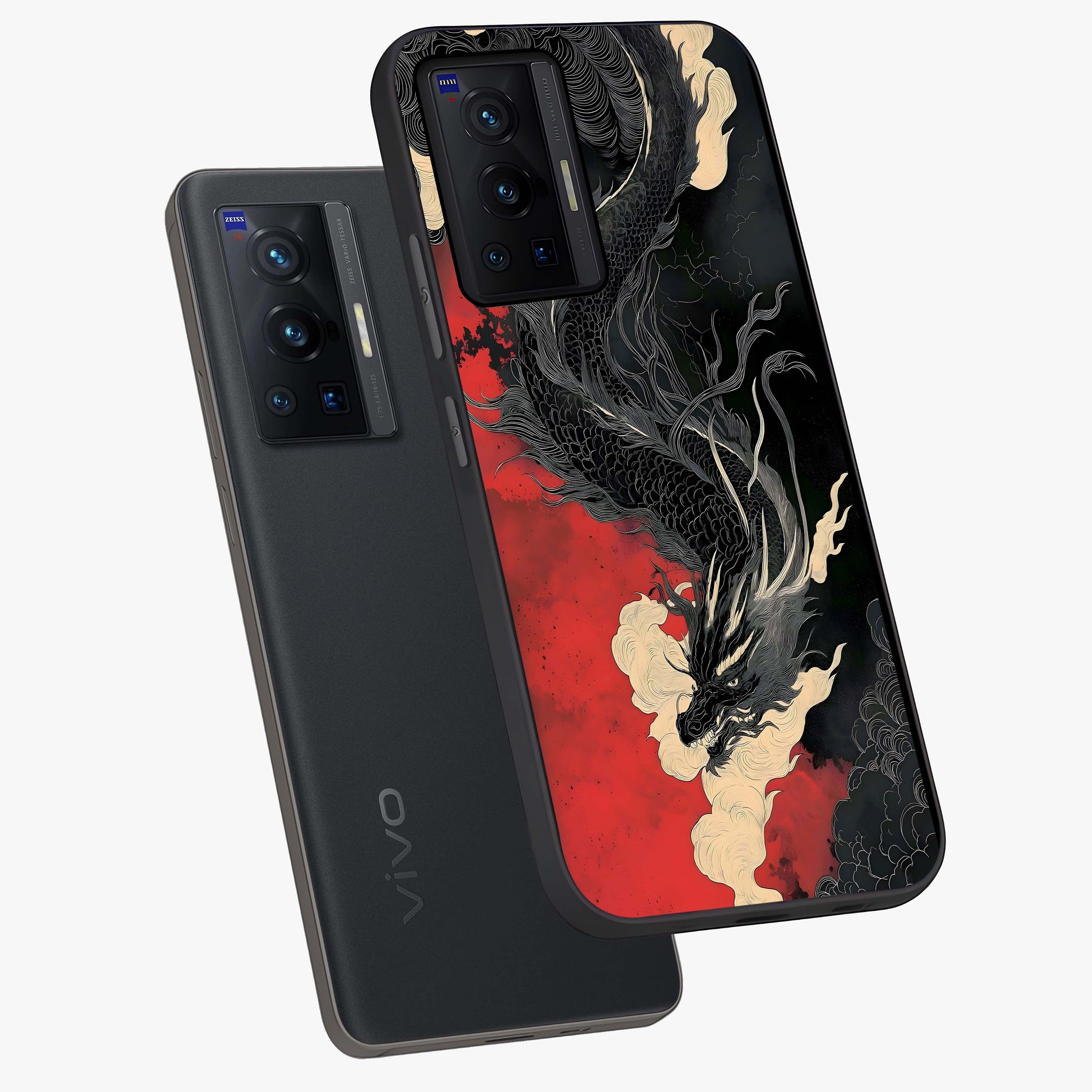 Shadow Dragon Fury Glass Case displayed in angled mockup highlighting powerful dragon illustration with dark fantasy aesthetic.